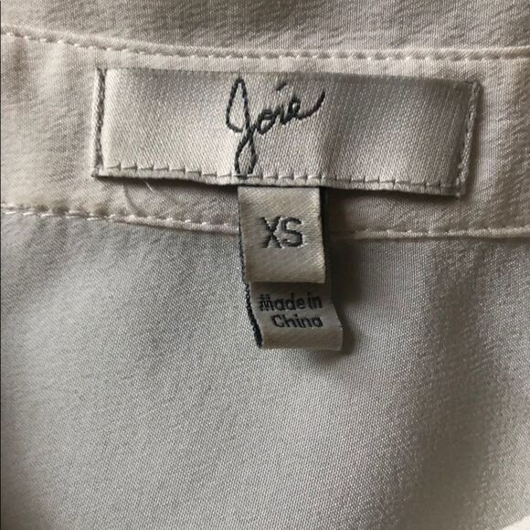 Joie Mercina Ivory Silk Blouse - Picture 6 of 6